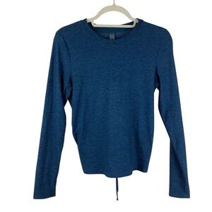 Beyond Yoga Blue Featherweight Inner Circle Top Size Medium